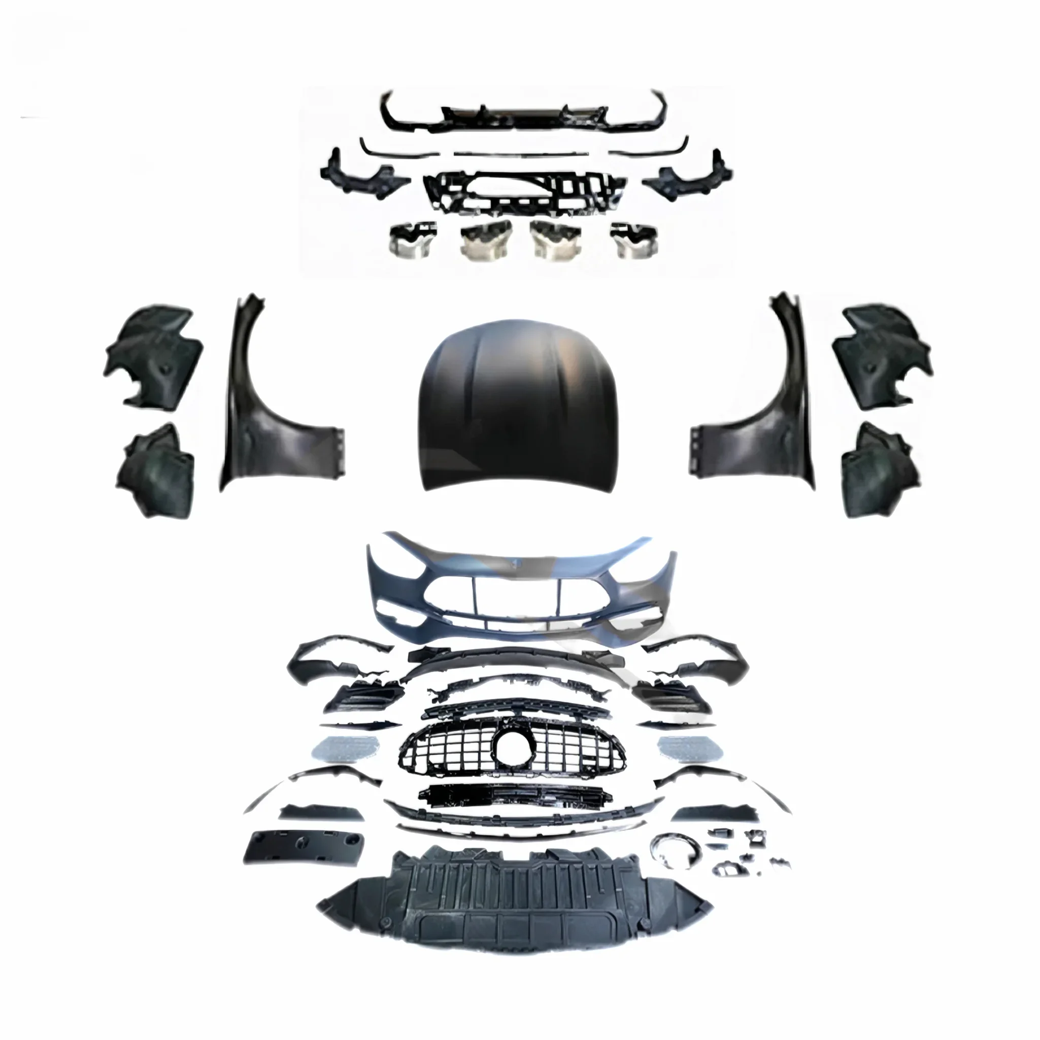 

Body kit for E Class W213 2021 upgrade to E63S wide AMG body kit front bumper fender cover