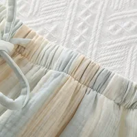 2024 Summer 100% Cotton Pajamas Shorts Printed Women's Loose Fitting Sleep Bottoms Elastic Waist Sleep Shorts Home Lounge Wear - Image 5