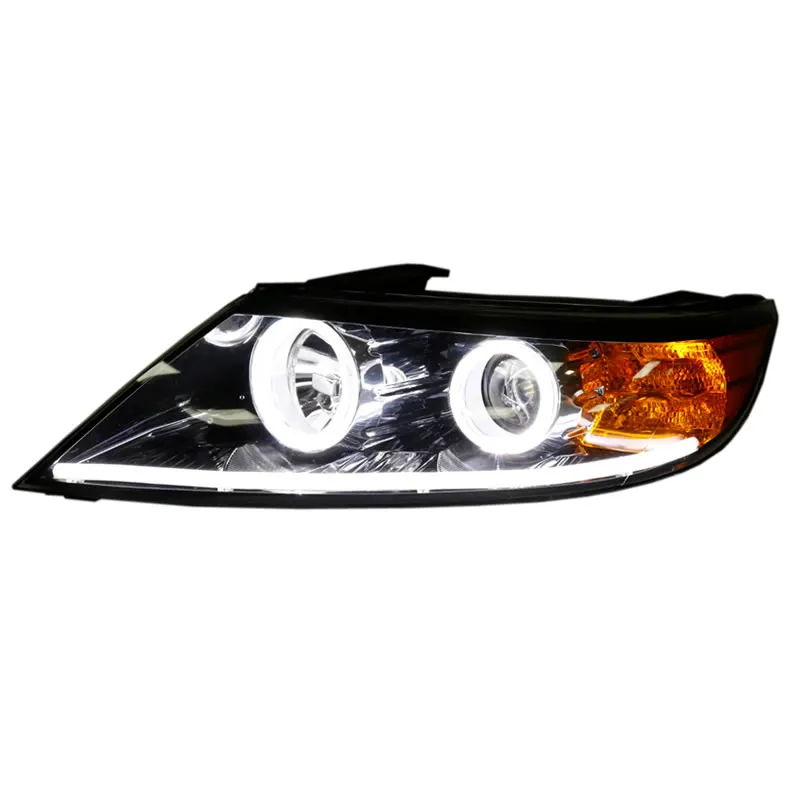 Customized Full LED Headlights For Kia Sorento 2009-2012 Bi-xenon Projector Lens Front Lamps With DRL