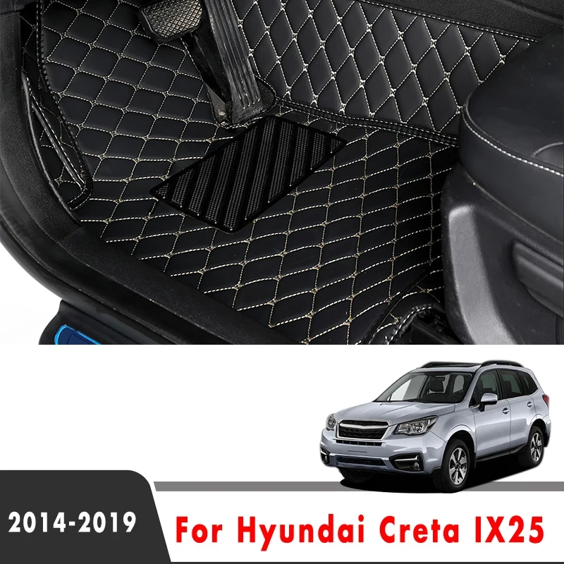 For Hyundai Creta IX25 2019 2018 2017 2016 2015 Car Floor Mats Styling Decoration Protect Auto Accessories Carpets Interior