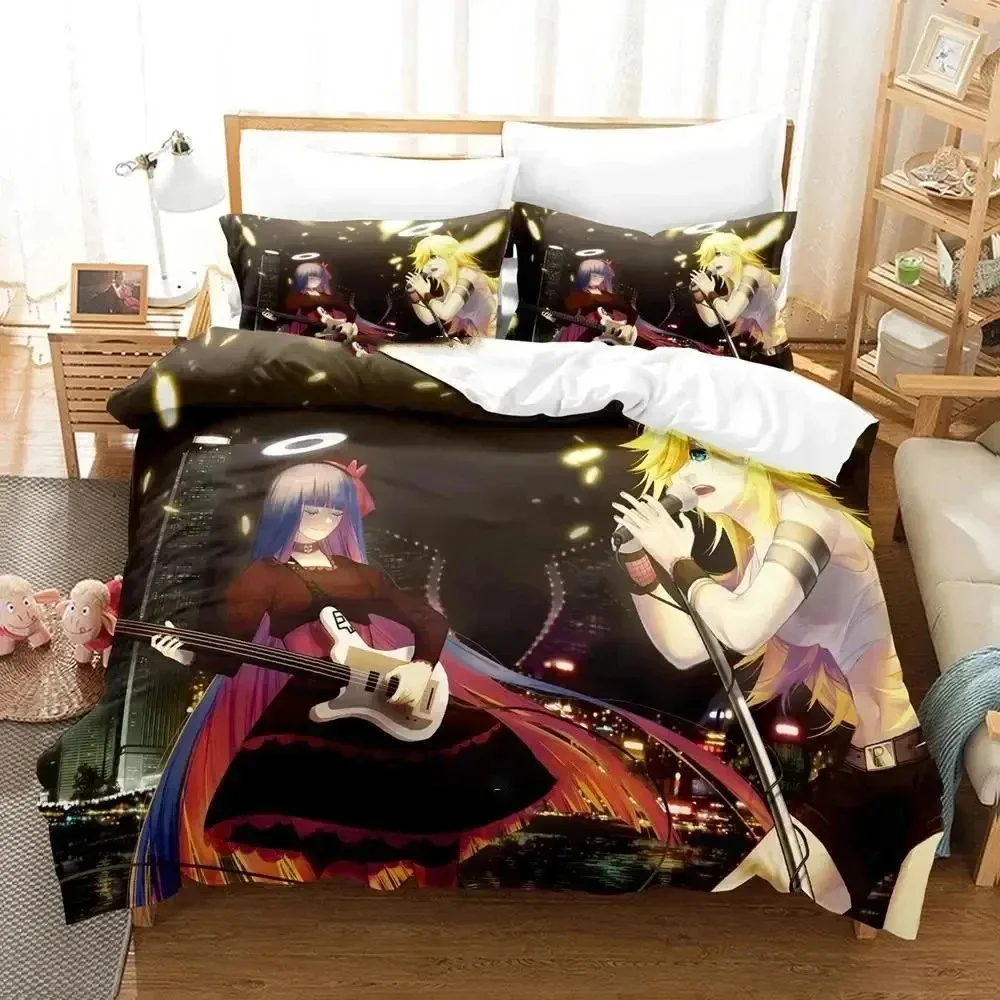Anime Panty & Stocking with Garterbelt Bedding Set Boys Girls Twin Queen Size Duvetcover Pillowcase Bed Kids Adult Home Textiles