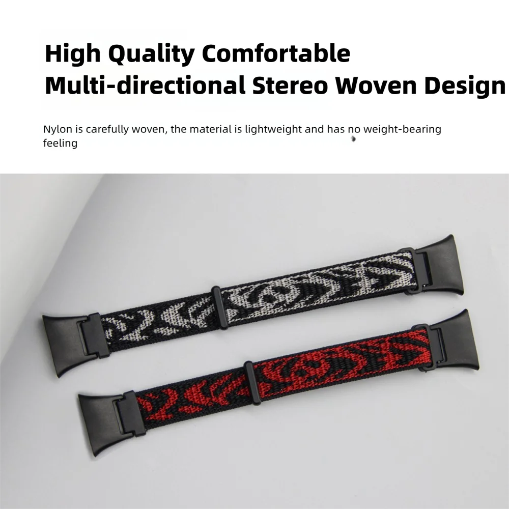 ナイロン織ストラップ Xiaomi Mi スマートバンド 7 プロブレスレット用クイックリリース肌に優しい交換用調節可能なスポーツウォッチバンド