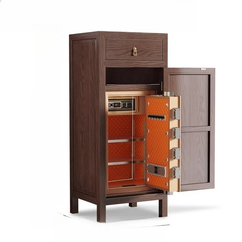 

Safe Home Large Capacity 2025 New 110 Chinese Classical Entrance Cabinet Safe Bedside Table Integrated Bedroom Living Room