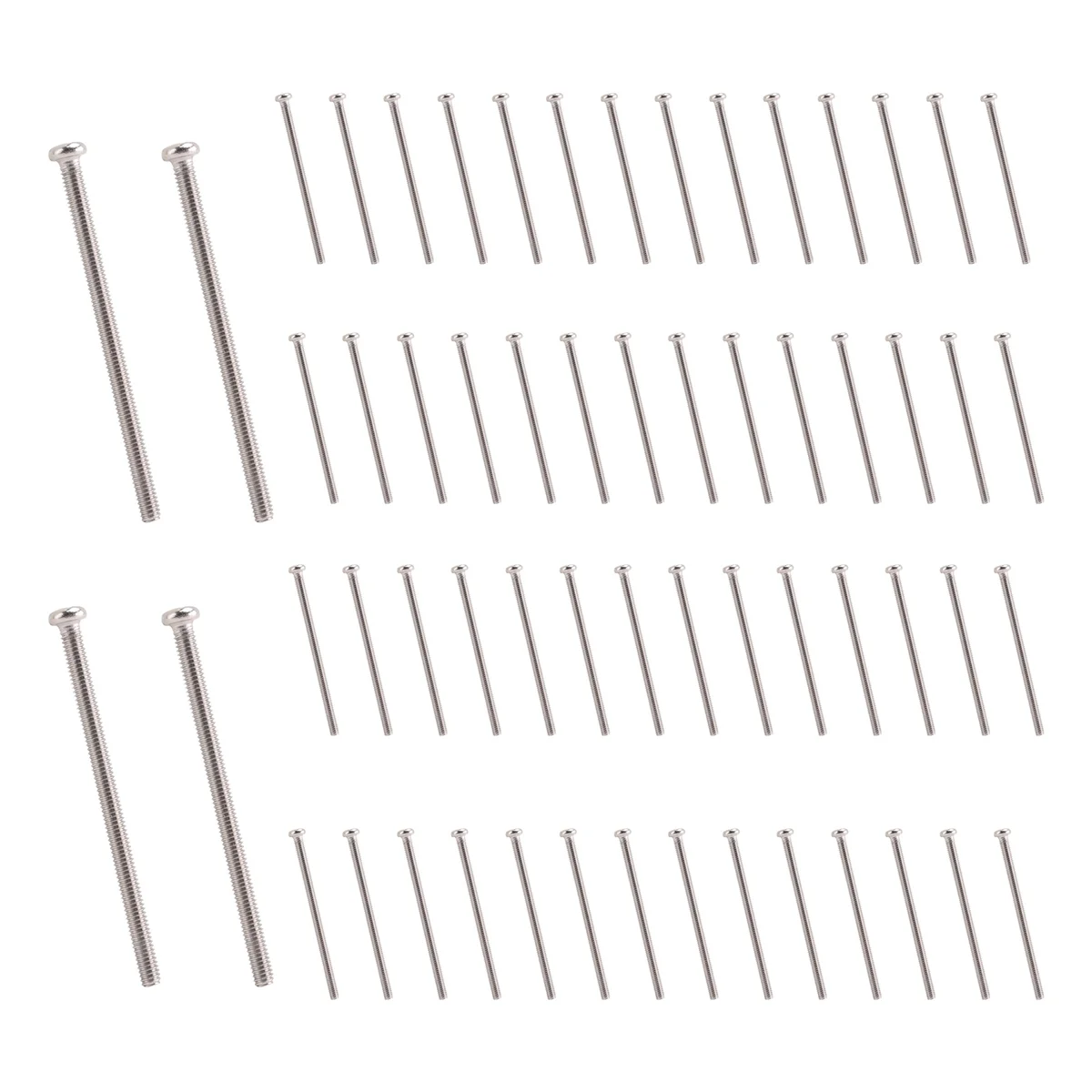 

Y31A M2.5 x 40mm 304 Stainless Steel Round Screws Bolt 60pcs