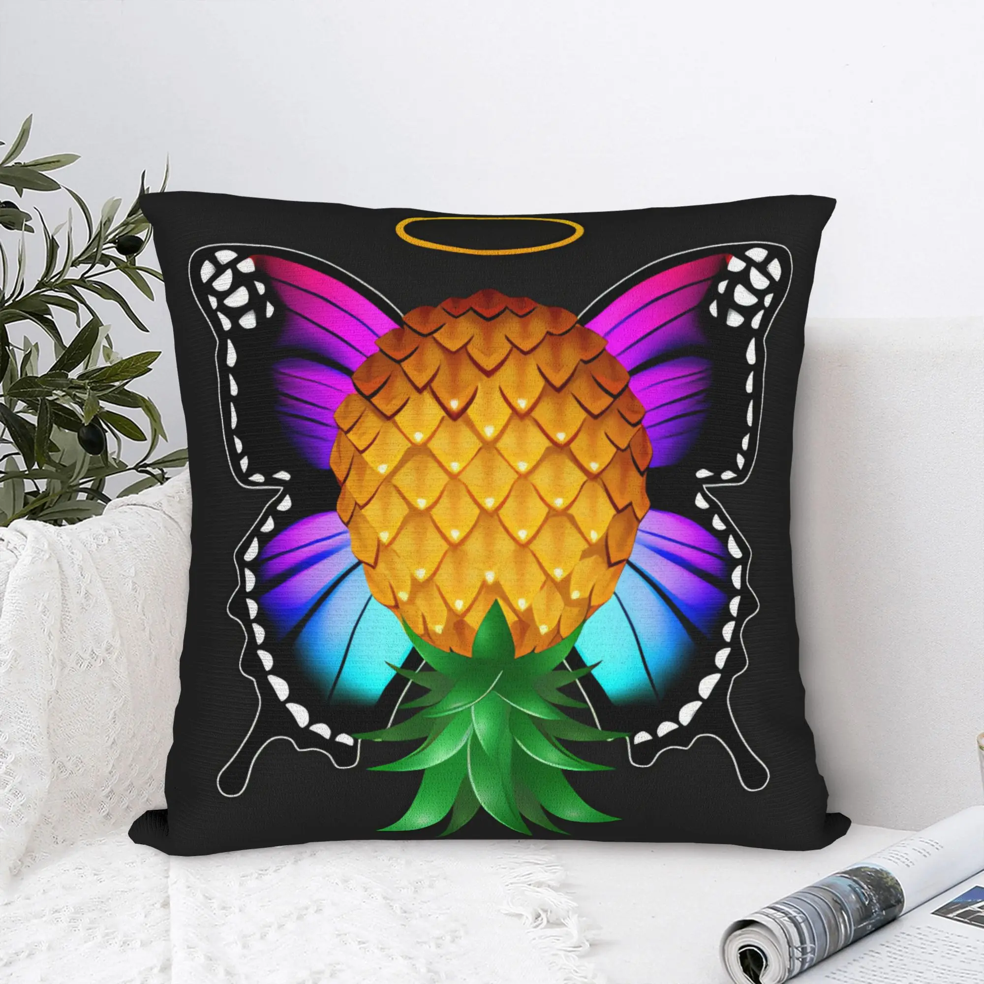Pillow Cover Anatomy Of An Upside Down Pineapple  Cute Funny Pillow Case For Wedding Party Home Decor Pillowcases