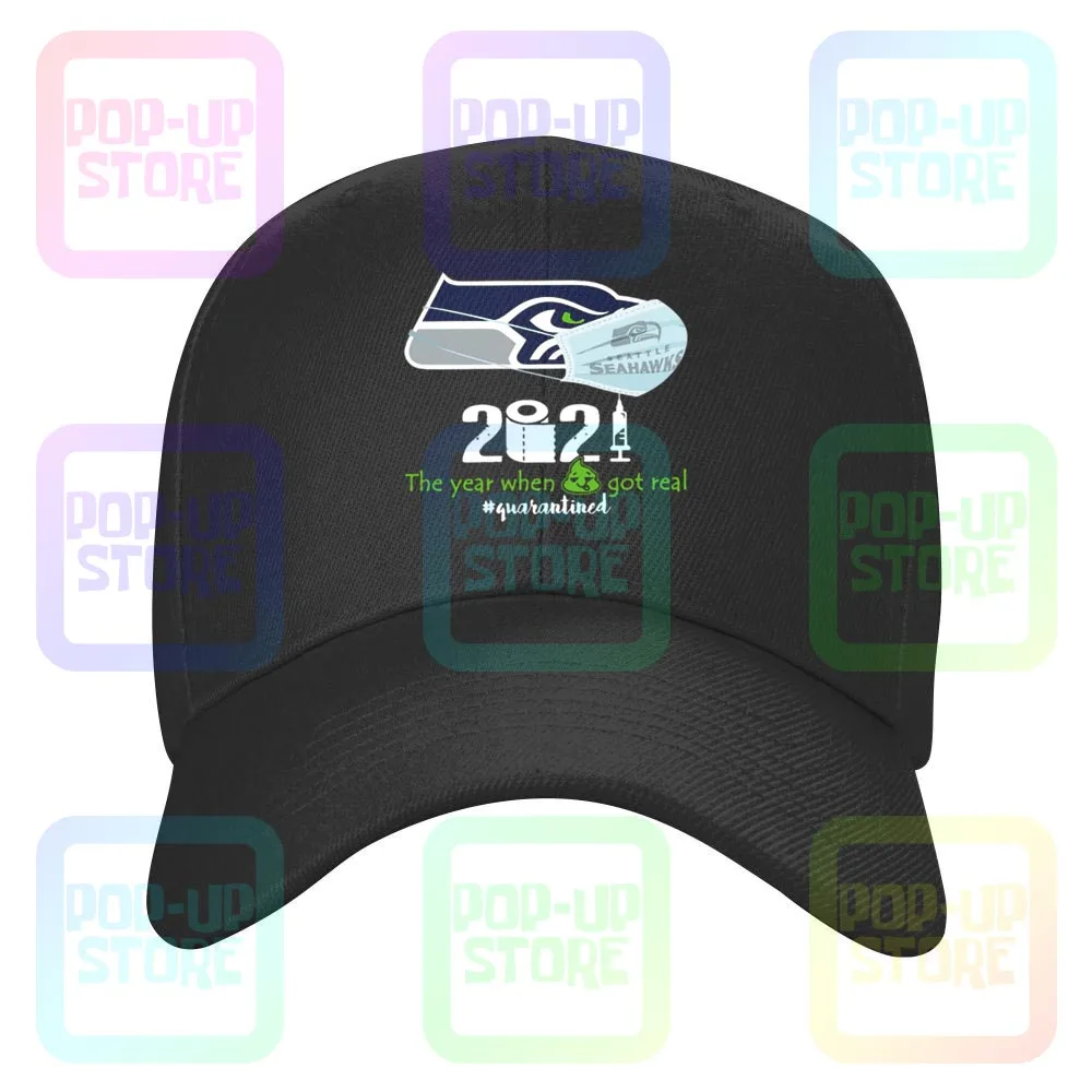 Seahawks Face Mask 2021 Toilet Paper The Year When Got Real #Quarantined Caps Baseball Cap