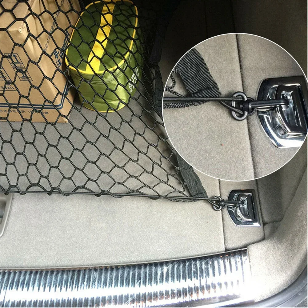 70x70cm Car Storage Net Elastic Floor Car Boot Storage Mesh SUV Truck Netting Luggage Nylon Interior Cargo Net