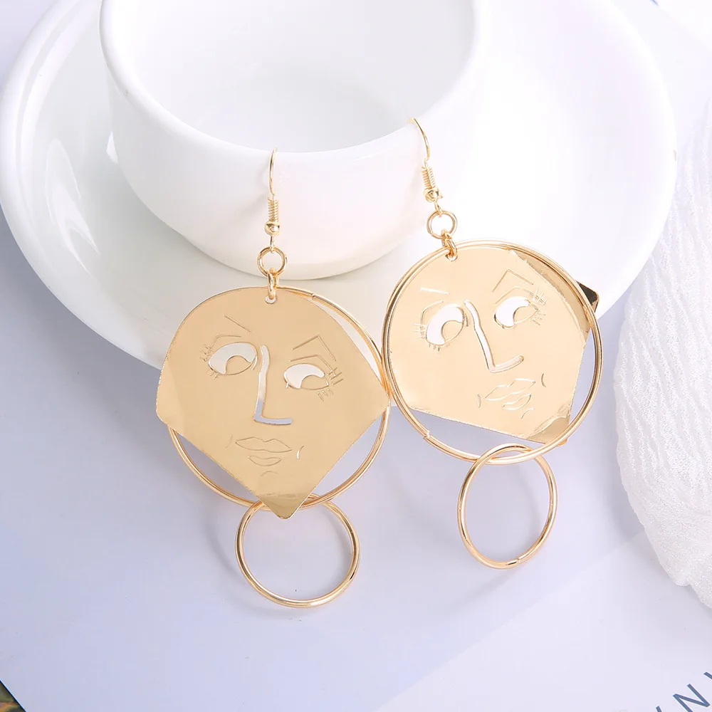 Painting Dangle Earrings For Women 2022 Unique Seated Portrait of Marie-Therese Walter Statement Drop Earrings