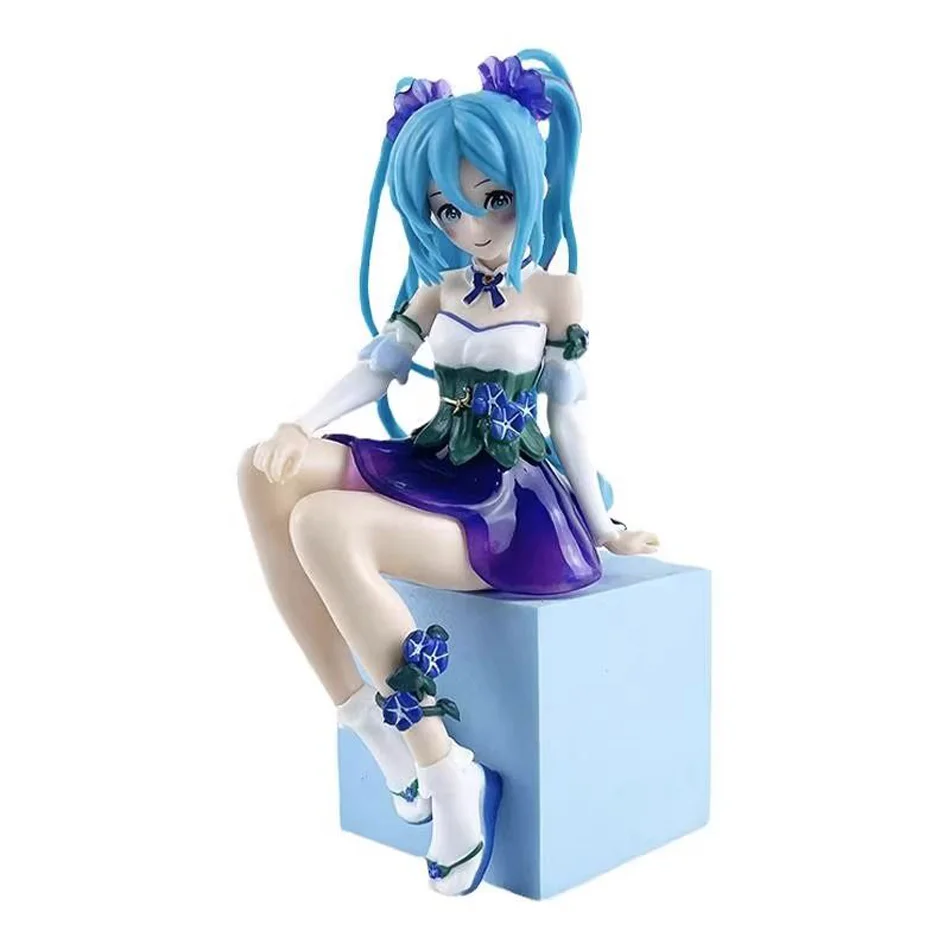 Figurine de dessin animé Hatsune Miku, ornement de fille de beauté mignonne, figurine d'action Kawaii en PVC, décor de salle, modèle de poupée à collectionner, jouet cadeaux