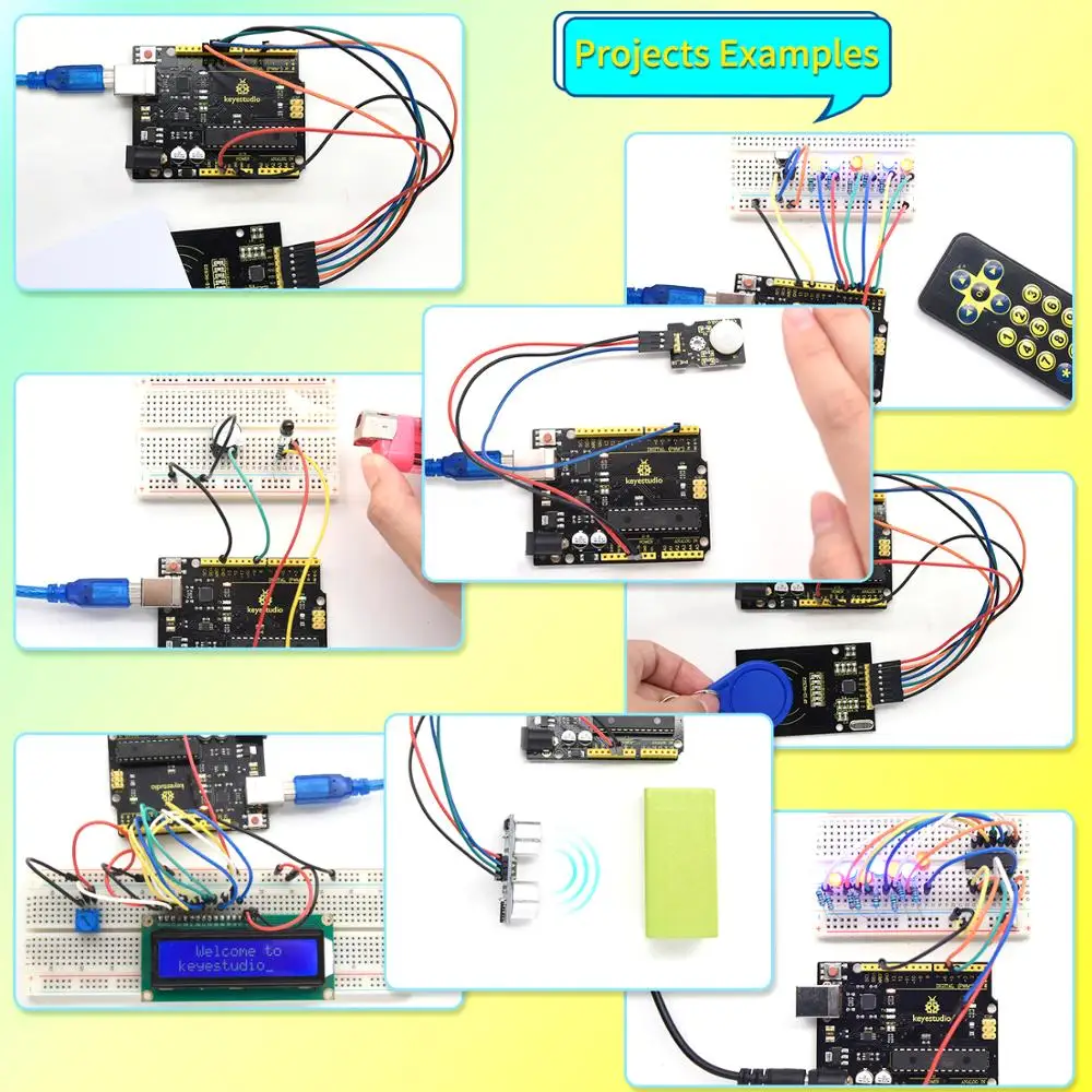 Keyestudio Super RFID Starter kit with V4.0 Board  for Arduino Starter kit  for UNOR3 32Projects + Tutorial W/Gift Box