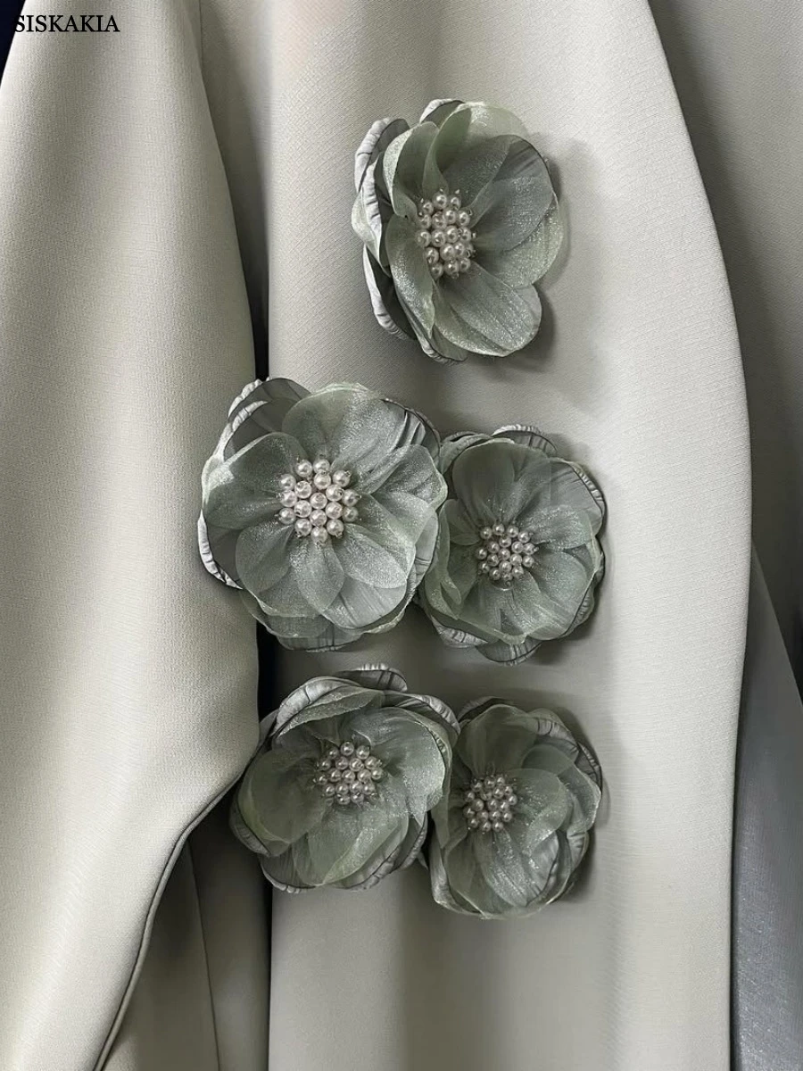 Siskakia musulman élégant Patch conceptions femmes ouvert Abaya dubaï solide perles Cardigan col en v caftans