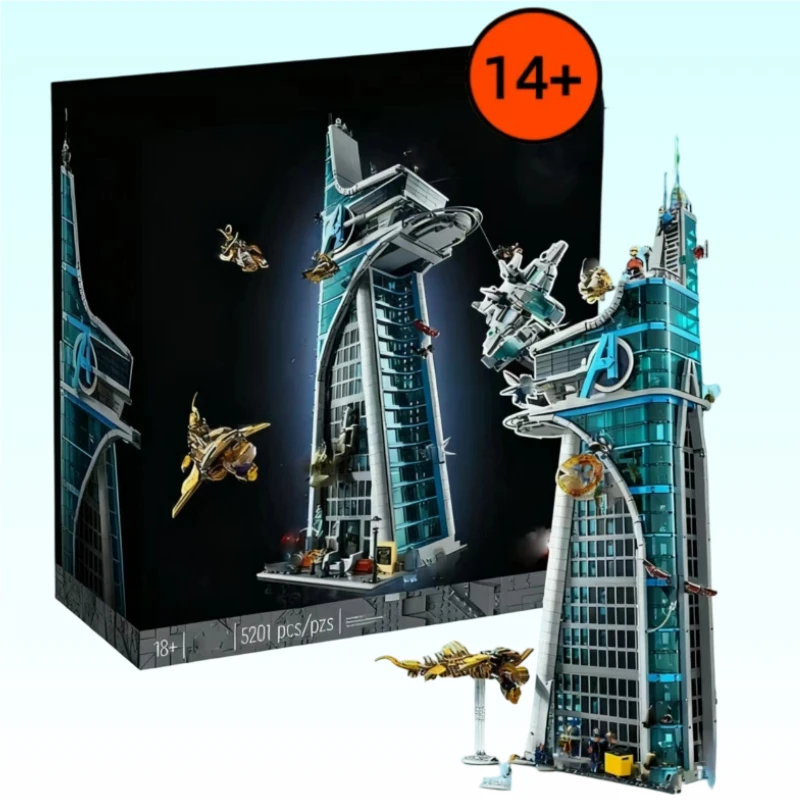 

DIY 5201 pieces Tower Heroes Assemble Building Constructors Bricks Blocks Children Adult Toy Birthday Gift Movie