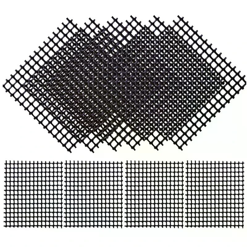 50Pcs/Pack Square Soil Grid Mat Flowerpot Hole Mesh Mats Bonsai Basin Bottom Grid Mat Multifunctional Gardening Accessories