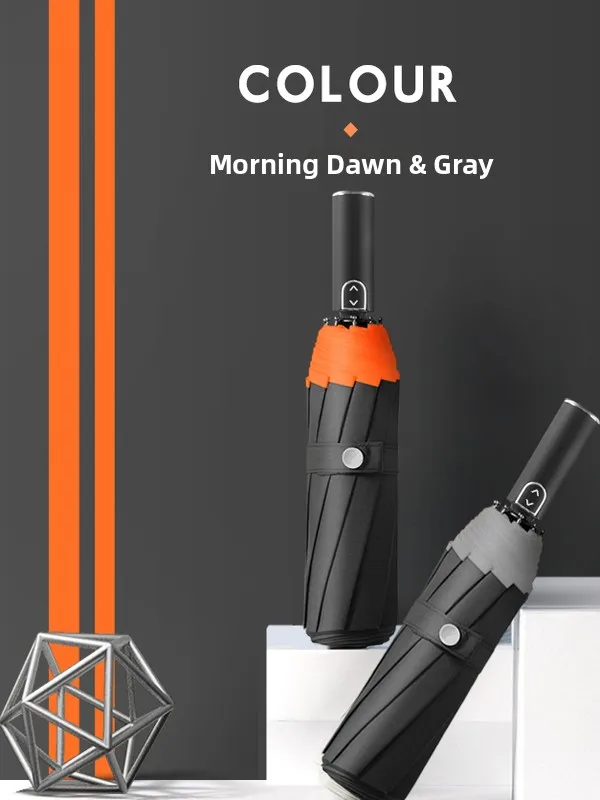 

Large Auatic Umbrella Men Women Reinforced Windproof Super Large Double Person Carbon Steel Four Seasons Tee Fold Umbrella