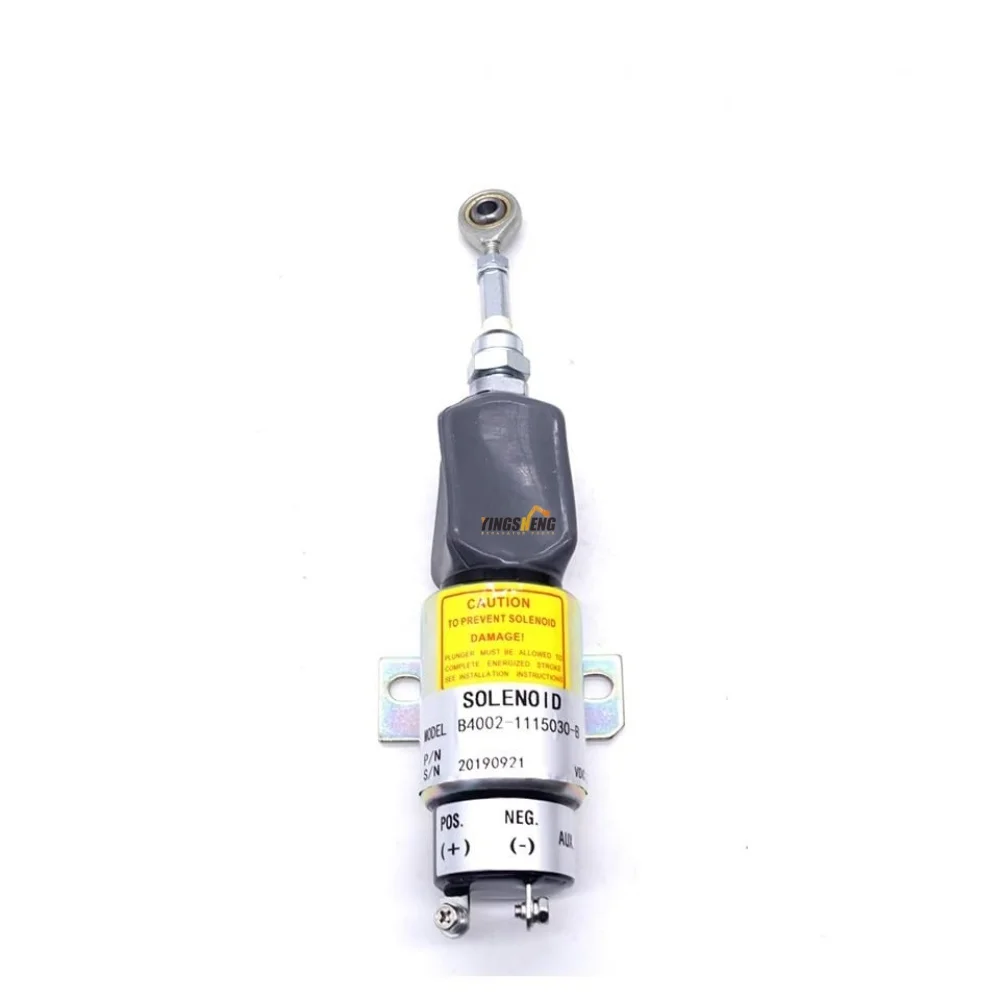

B4002-1115030-B 24v solenoid valve engine stop generator parts accessory PC60-7 electronic stop oil cut-off switch