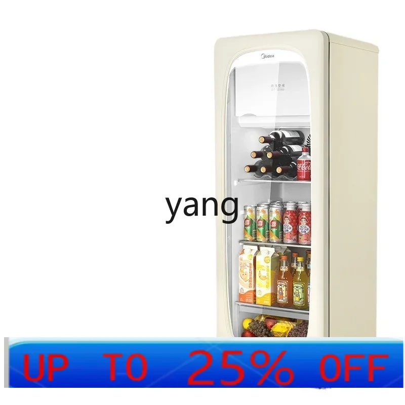 

CX household small refrigerated fresh-keeping living room transparent glass frozen beverage refrigerator