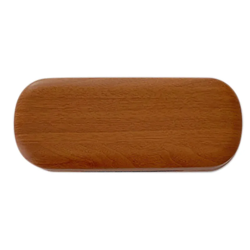 

Portable Glasses Case Hard Wooden Grain Spectacle Frame Box Reading Glasses Sunglasses Holder Storage Case-Tea Brown