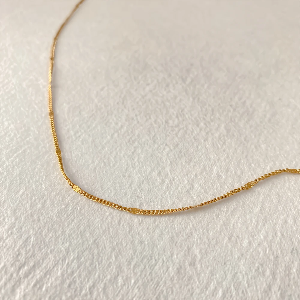 EMANCO Stainless Steel Minimalist Style Snake Chain Necklace with Dainty Ideal for Daily Commute Chic Jewelry 48-Hour Shipping - view 4