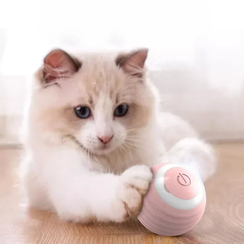 Interactive Cat Dog Toy Ball USB Automatic Bouncing Pet Exercise Intelligence Toy Ball for Birthday Gift Pet Electronics Product