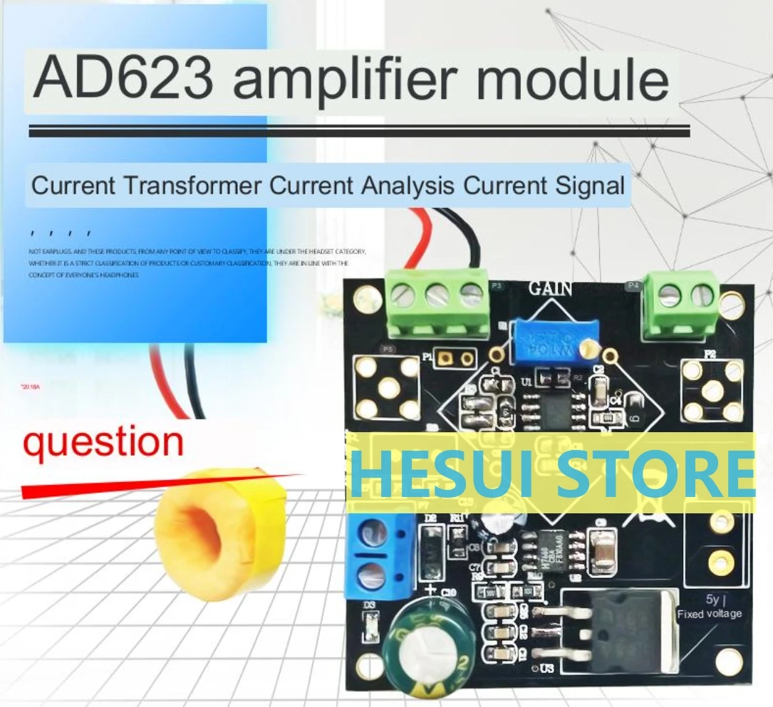 Current Detection Amplifier AD623 Amplifier module Current analysis current signal