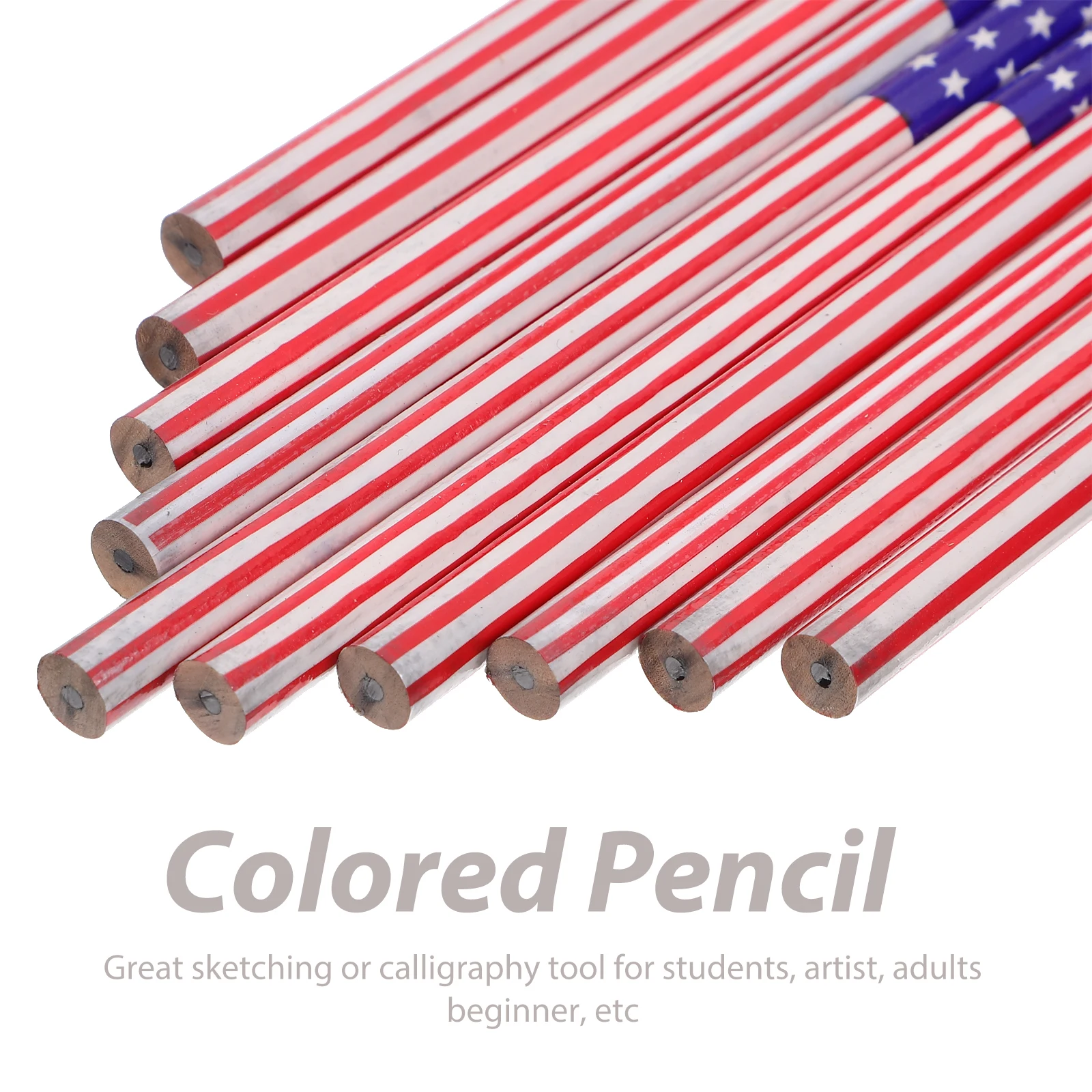 

60pcs Colorful Pattern Pencils Portable Long Writing Drawing Wooden School Office Supplies Kids Friendly Cartoon Design