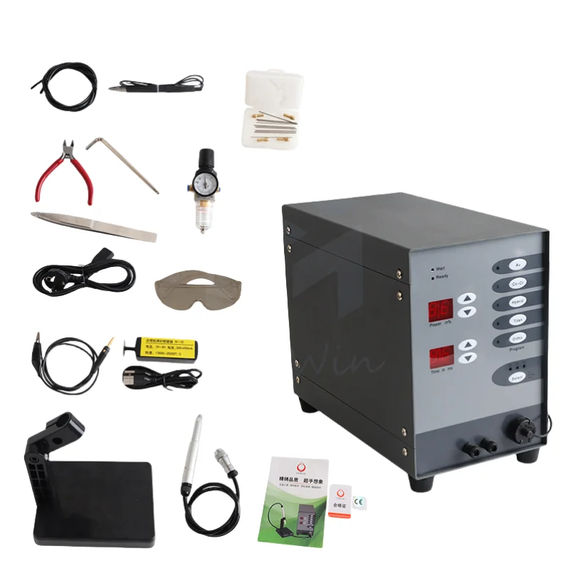 Spot Welding Machine Portable For Jewelry Welding Handled For Gold Silver Pulse Arc Argon Soldering Welder