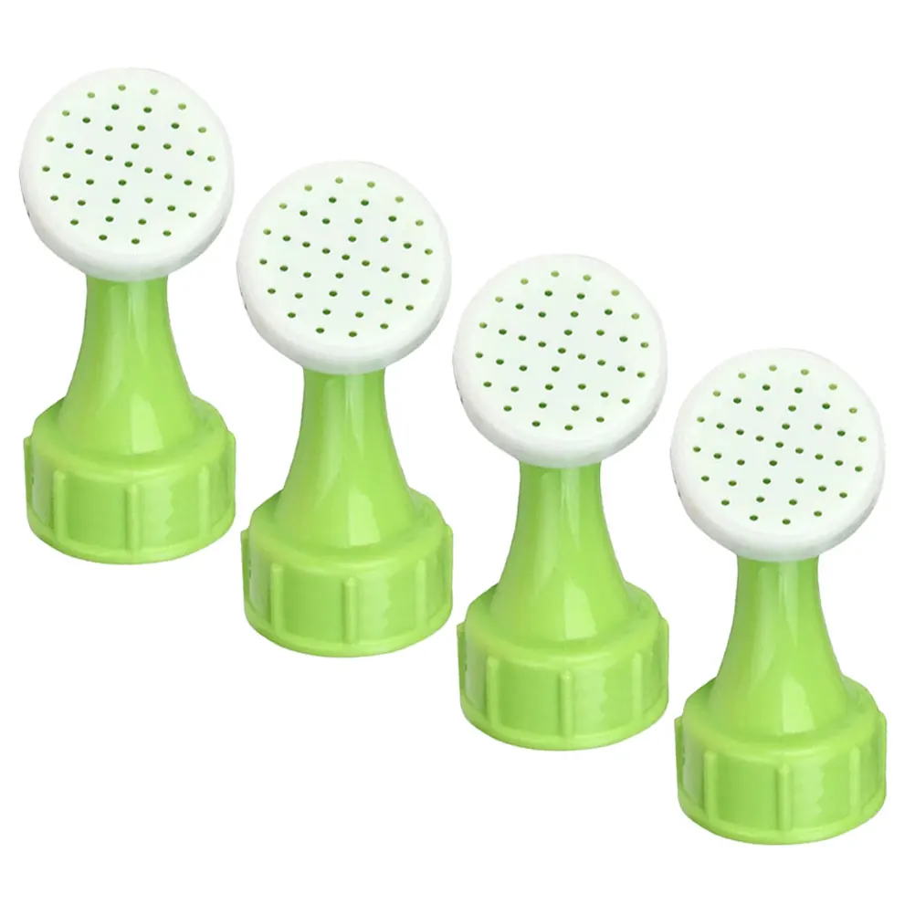 

4 Pcs Water Nozzle Flower Watering Kettle Sprinkler Head Potted Plastic Gardening Can Bottle Attachment