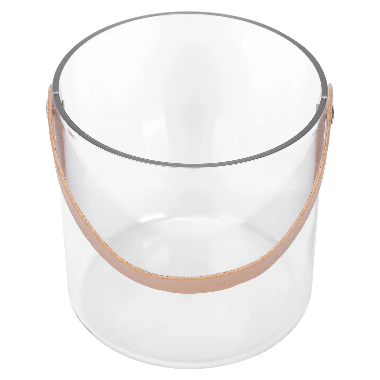 

1pc Storage Bucket Handle Portable Ice Holder French Fries Dessert Wine Fruit Plastic Container Bar Home Use