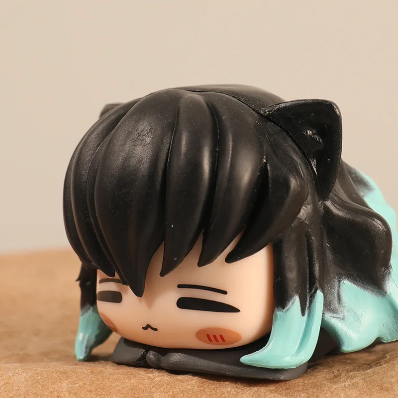 6 Ghost Destroyer-Figuren, Anime-Cartoon Tanjiro Your Beans My Wife Shanyi Honey Glass Doll Toy Ornament