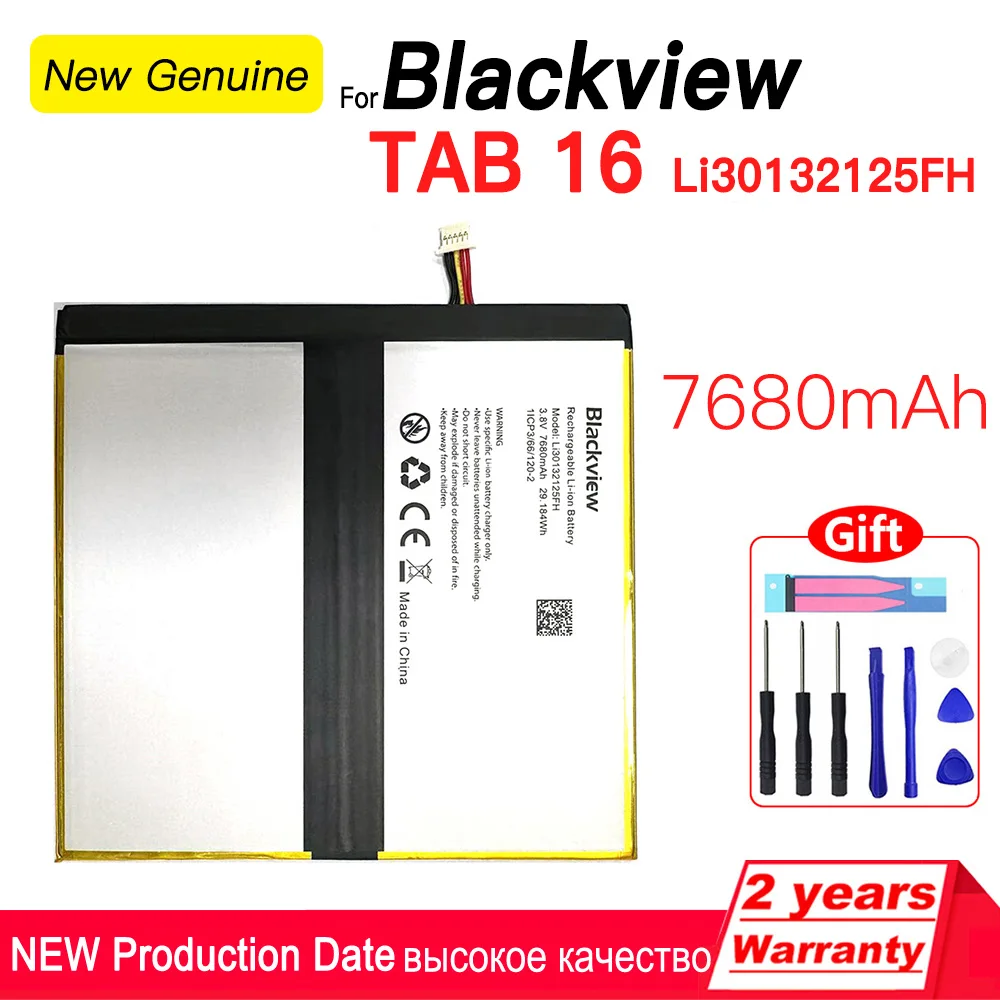 

100% Original 7680mAh Li30132125FH Battery For Blackview Tab 16 Tablets Bateria High quality Batteries With Tracking Number