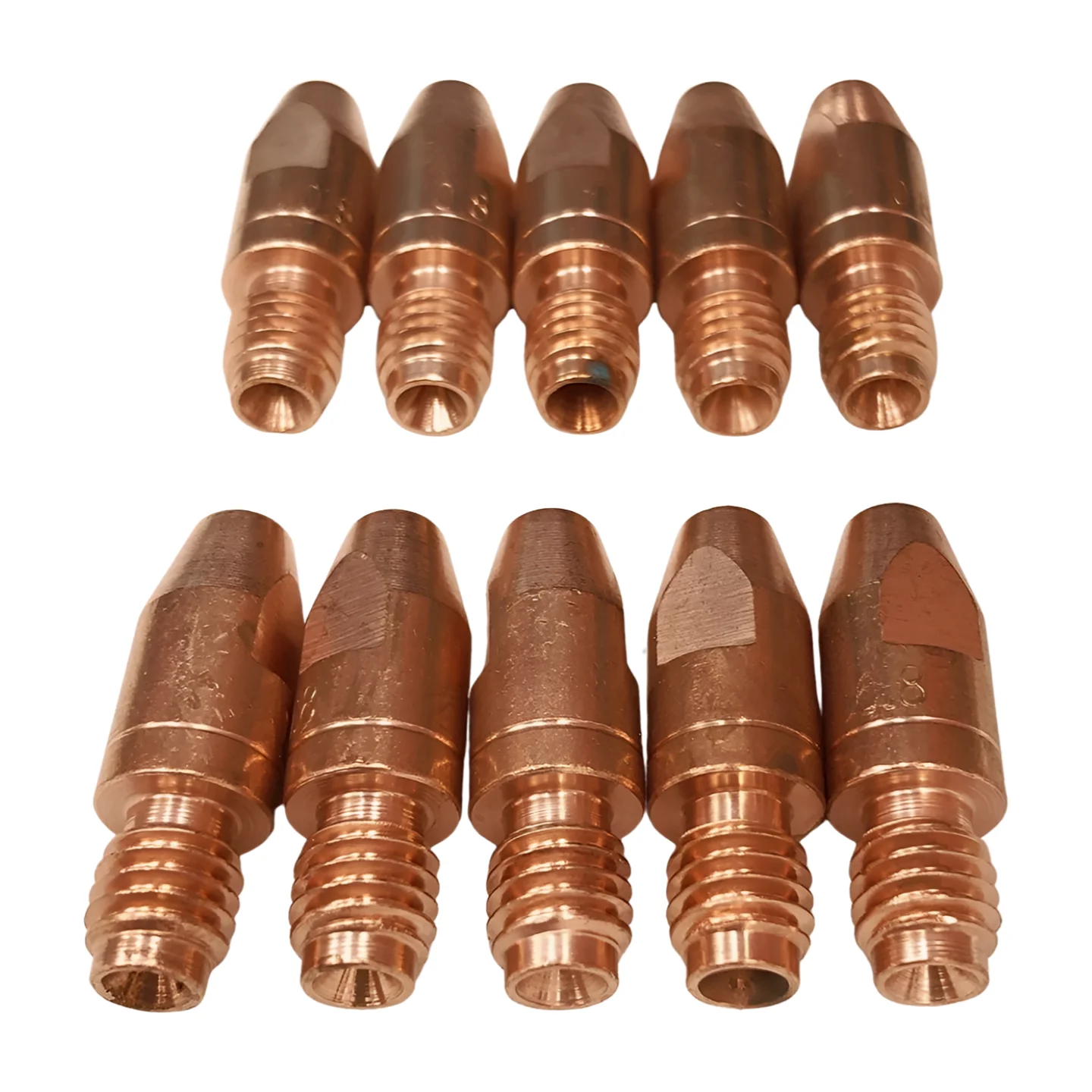 CuCrZr 10 Pieces Contact Tip M8 x 30 MB 36 KD 36KD 400 401 500 551 MIG Welding Torch 501D MB501