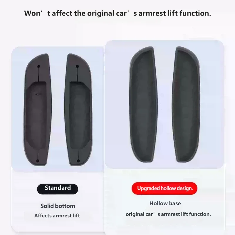 Car Handrail Protective Gloves Second Row Armrest Protective Cover Mouldings Interior Accessories For Tesla Model YL 2025 2026