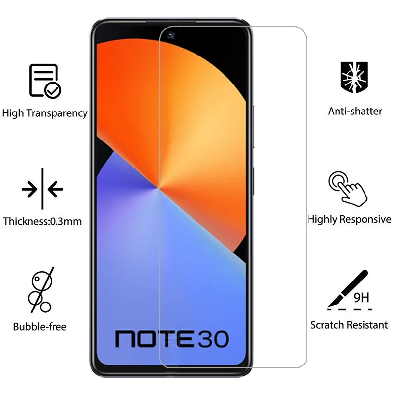 protective tempered glass for infinix note 30 5g pro vip 30i screen protector on note30 30pro 30vip note30i not not30 film glas