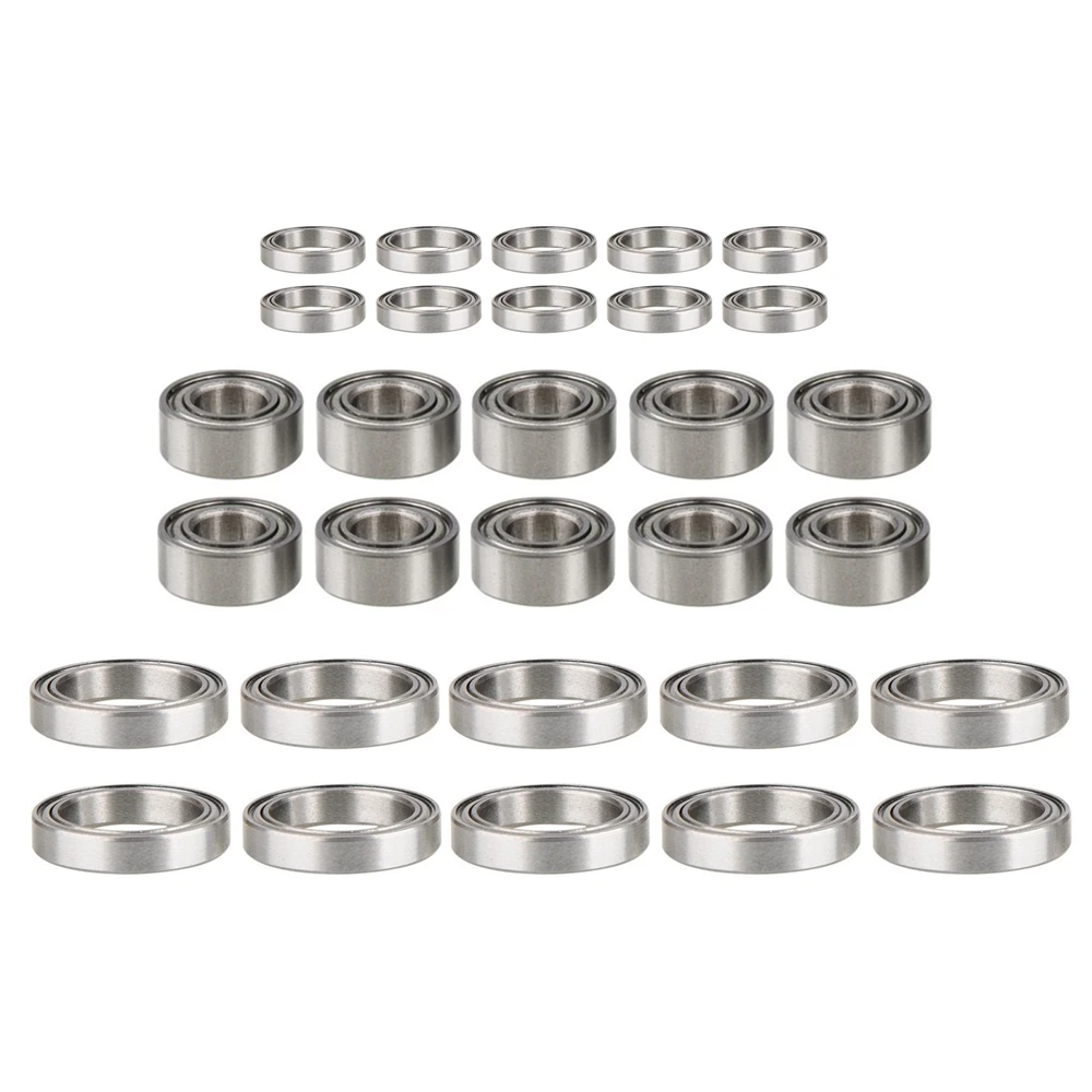 30Pcs Metal Steel Ball Bearing Set for ZD Racing DBX-10 DBX10 10421-S 9102 1/10 RC Car Spare Parts Accessories