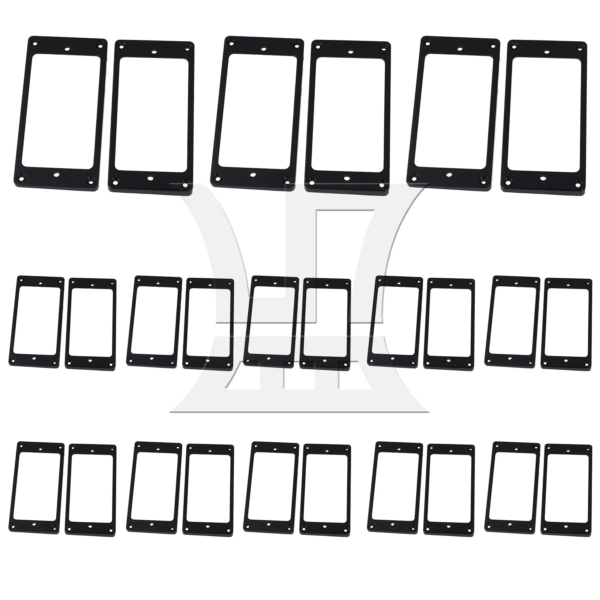 

Yibuy 26 Pcs Plastic Neck Bridge Pickup Frame for Electric Guitar 3.62"x1.81"