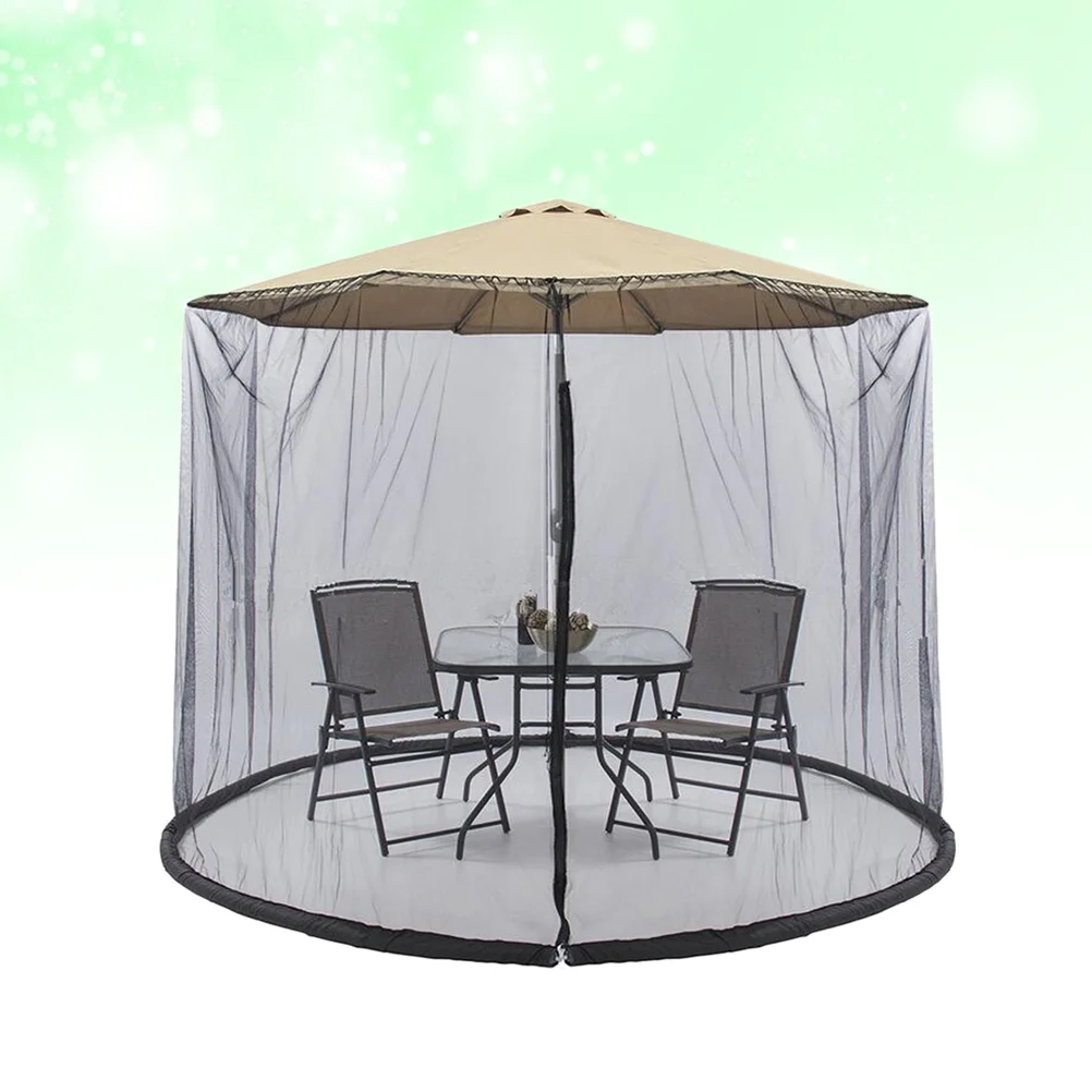 300 X230CM Mosquito Netting Screen Umbrella with Patio Cover Mesh Outdoor Canopy