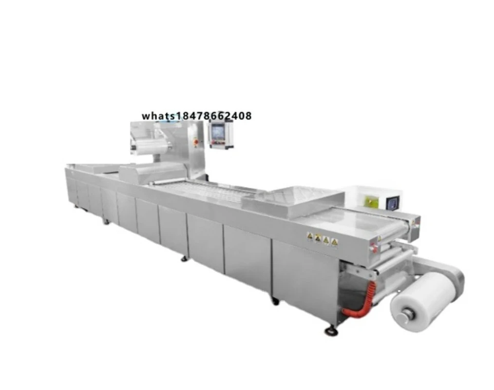 DZL-420 Butter Cheese Automatic Vacuum Meat Paste Thermoforming Vacuum Packaging Machine for Jam Honey Sauce