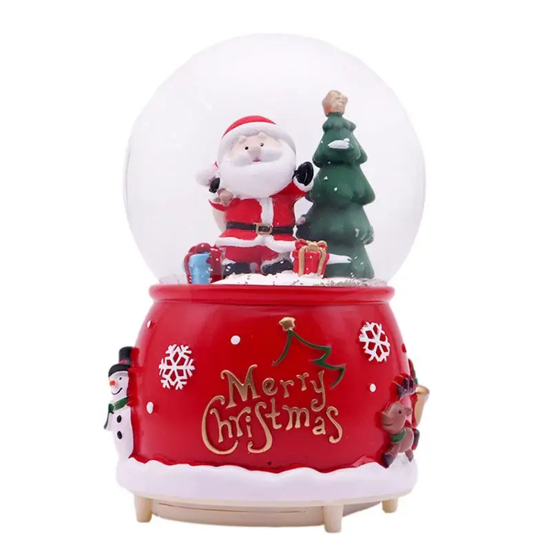 

Christmas Water Globes Creative Christmas Snow Globe With LED Colorful Lights Christmas Home Decorations For Table Mantel