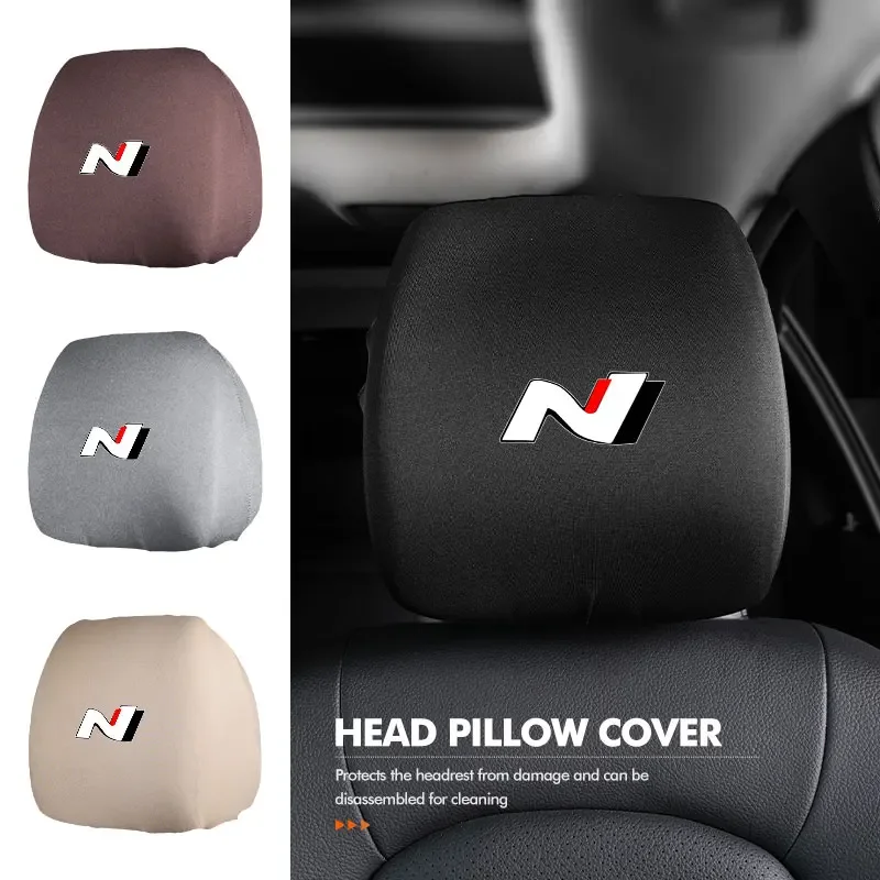 

Car Seat Headrest Pillow Dustproof Anti-Dirty Protective Cover For Hyundai N LINE i30 i20 Sonata Accent Tucson Elantra Azera