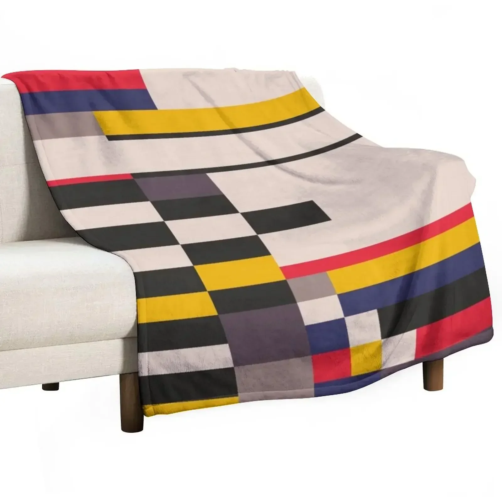 

Geometric design - Bauhaus inspired Throw Blanket Large Thermals For Travel Blankets