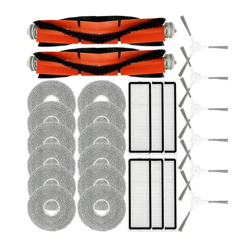 

Запасные части A67Z для Xiaomi S10+/S10 Plus: боковая щетка, HEPA-фильтр, насадки для влажной уборки, основная щетка