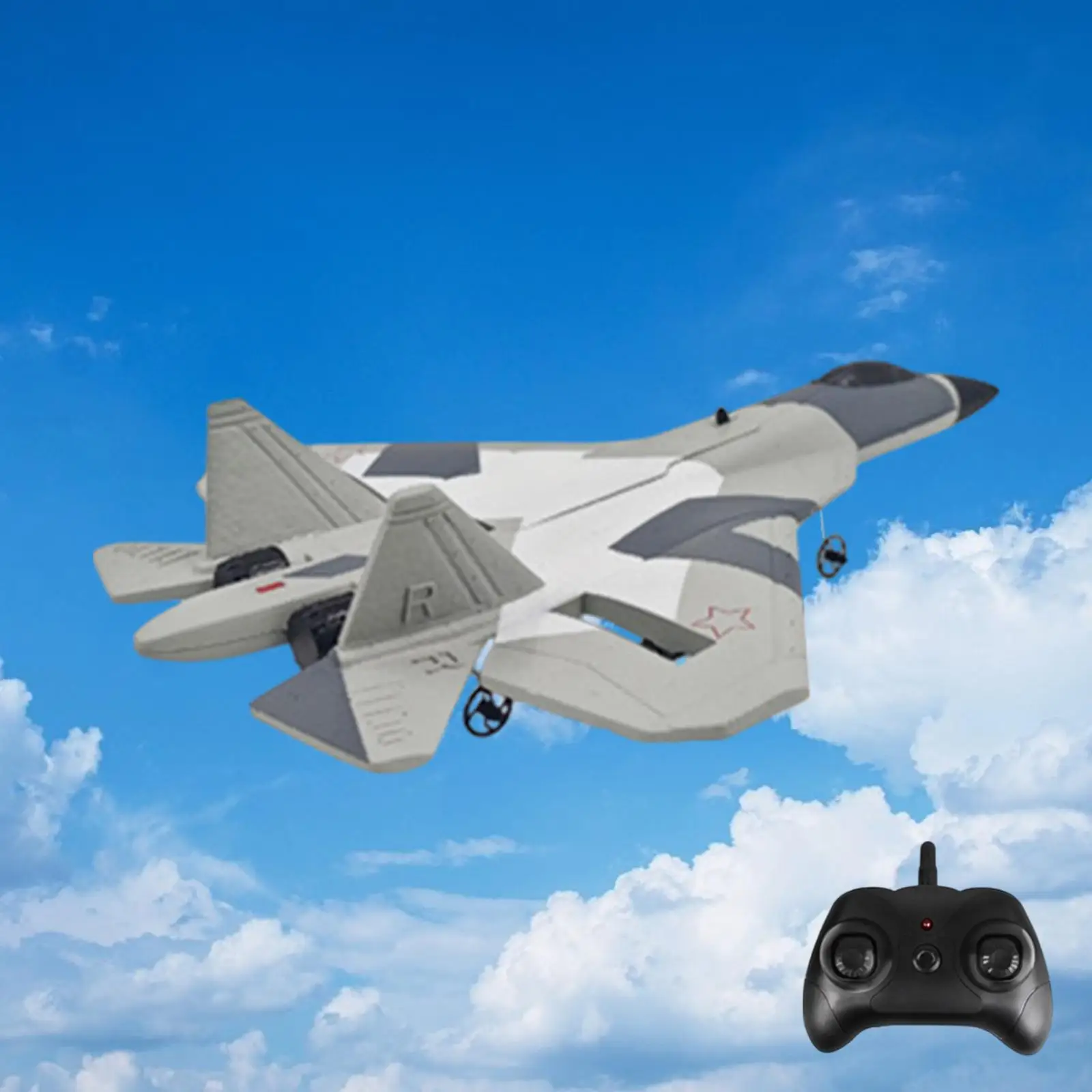 Remote Control Fighter Simulation 2CH RC Plane for Kids Adults Birthday Gift