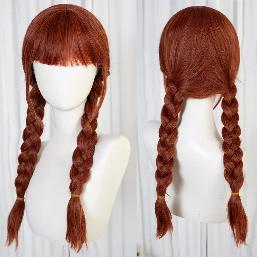 

Agnes Cosplay Never Anime Movie More Wig Double Braids Synthetic Hair For Women Girls Halloween Carnival Party Clothing Props