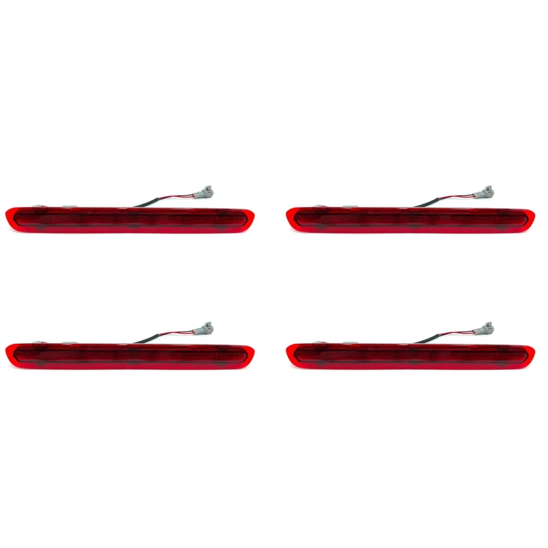 

4X Dynamic Third 3Rd Brake Light, Rear Tail Light Stop Lamp For Toyota Hilux Revo Vigo 2015 2016 2017 2018 Red Shell