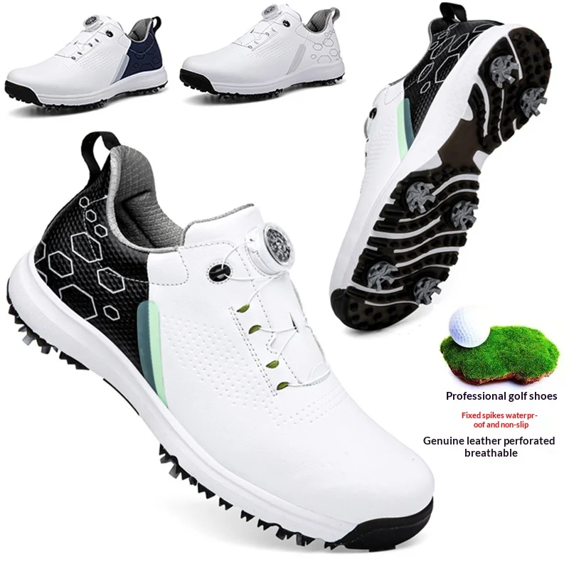 

Golf Shoes waterproof Golfer Sport shoes Man Ankle supplies Golfing Shoes Non Slip Comfortable Walking Golf Sneaker