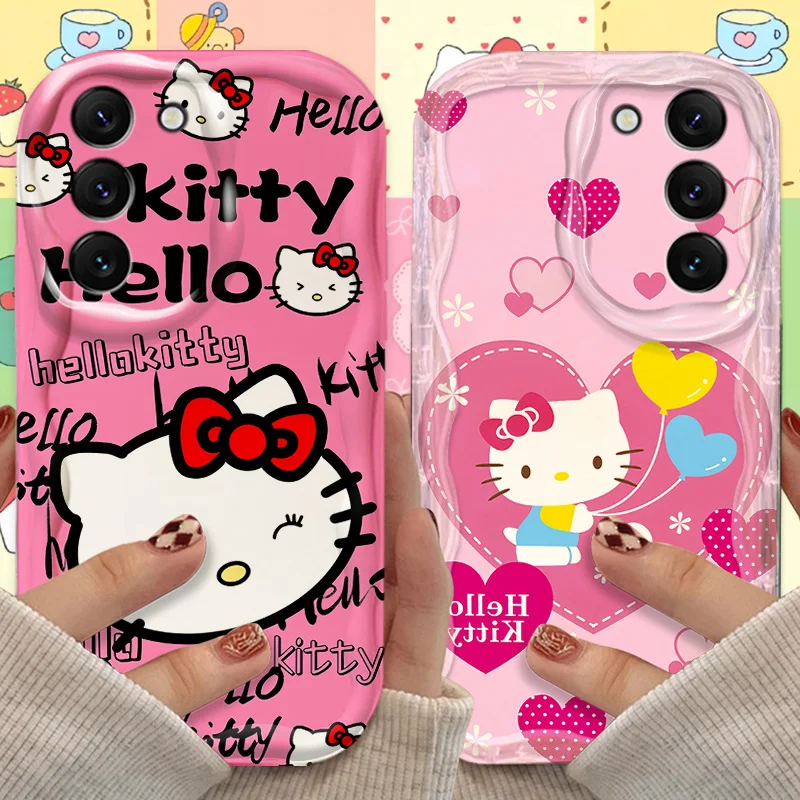Funda Sanrio Hello Kitty para Samsung Galaxy S25 S24 S23 S22 S21 Ultra Plus S20 FE A73 A72 A71 A56 A55 A54 5G A52 A51 4G