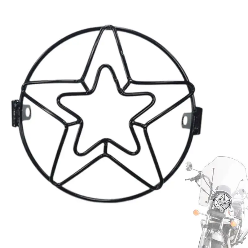 

Headlight Grill Motorcycle Headlight Protector Round Headlight Guard Motorbike Headlight Grill Cover For 6.5Inch Motorcycle LED