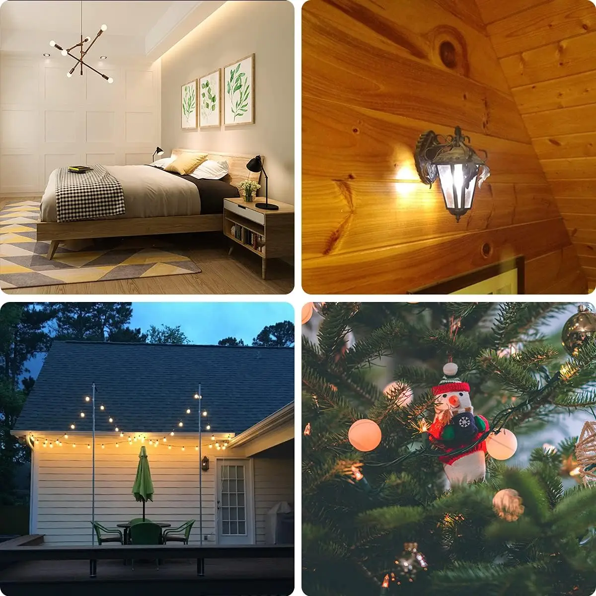 Milky White G45 Led Bulb 220V E27 1W 2W 3W Night Light Plastic Shatterproof Pendant Chandelier Outdoor Garland Decoration Lights