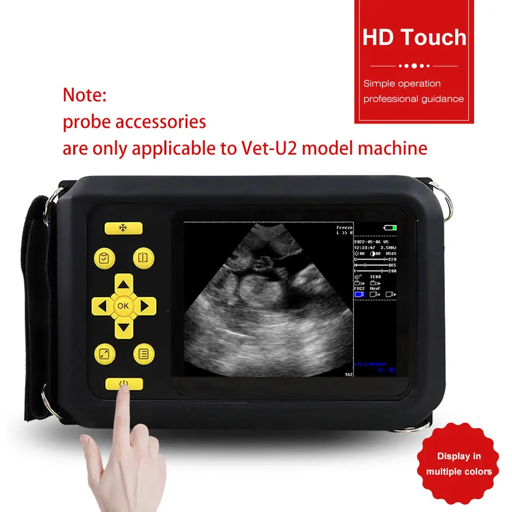 Portable Veterinary Ultrasound Scanner Probe Accessories 3.5/5.0/6.5/7.5Mhz Pig Sheep Cow Horse Pregnancy Ultrasound Sensor