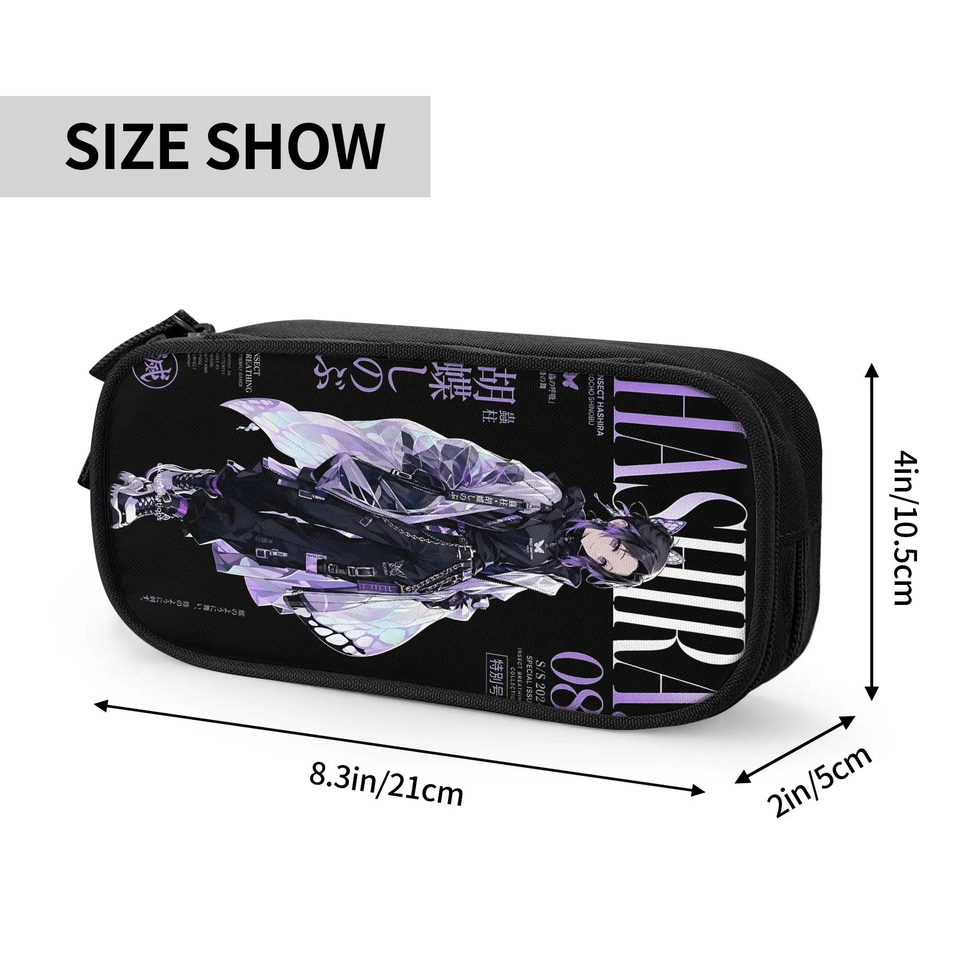 Custom Demon Slayer Large Capacity Bags for Child  School Pencil Bag for Boys Gilrs Kids
